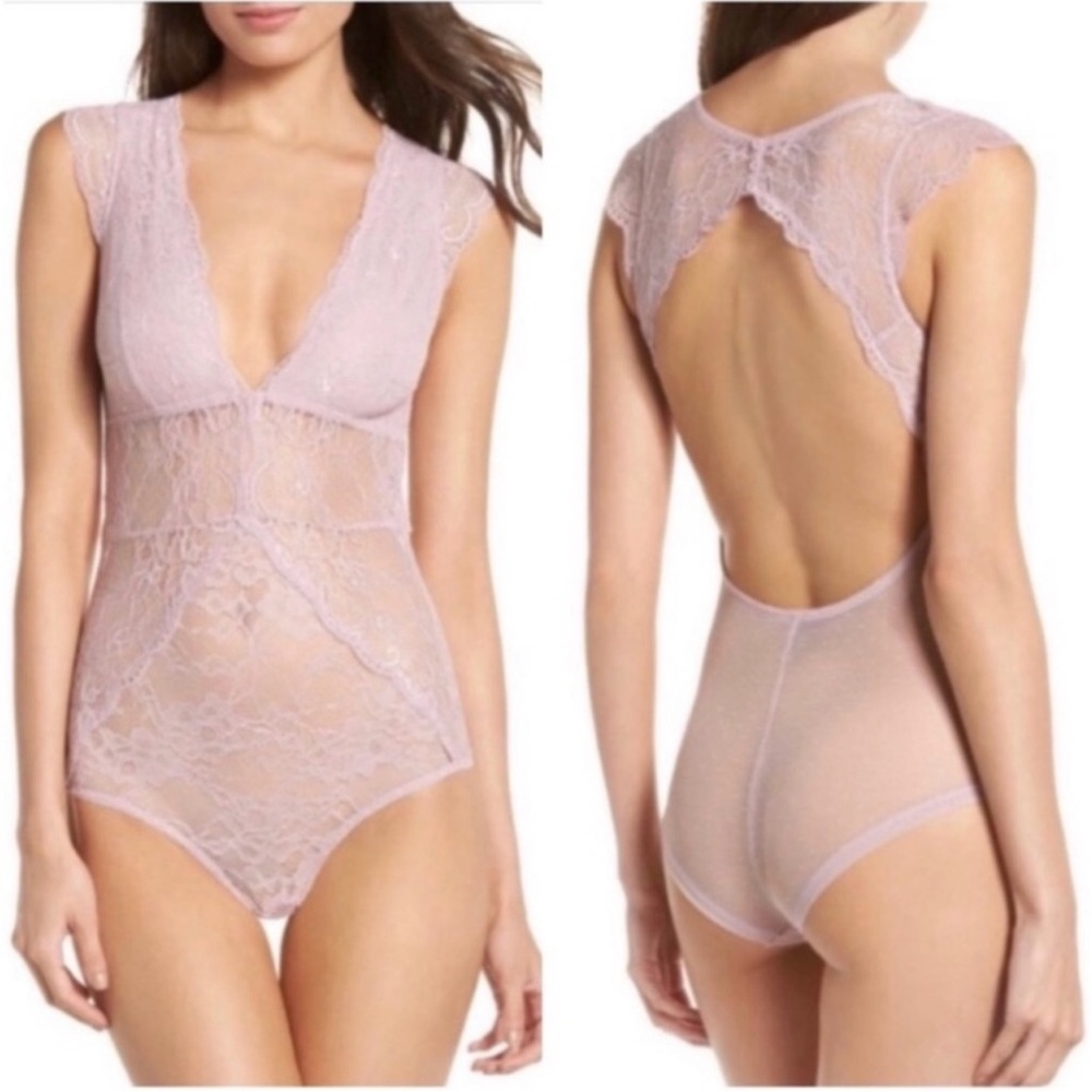 Sam Edelman Lavender Lace Bodysuit